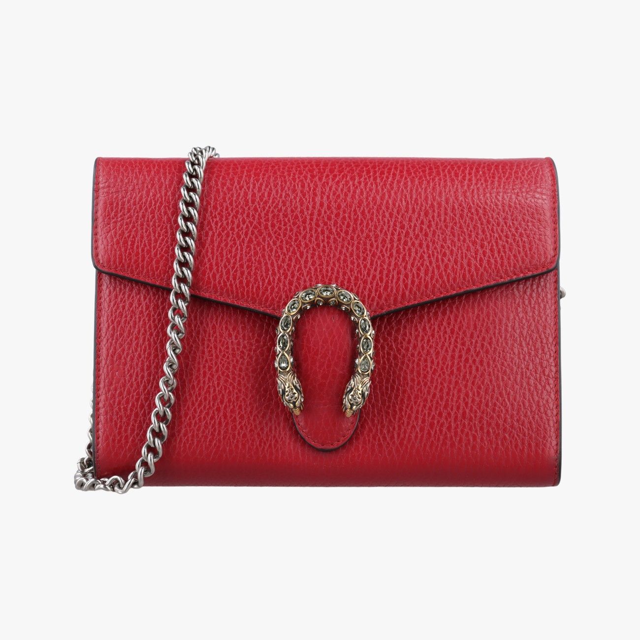 Gucci Dionysus Red Leather Shoulder Bag