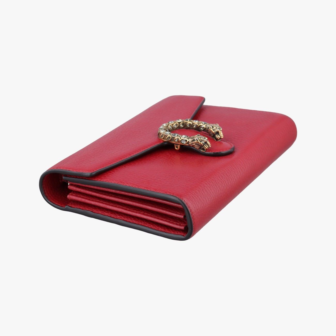 Gucci Dionysus Red Leather Shoulder Bag — view 5