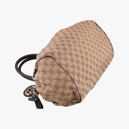 Gucci Sookie Diamante Beige Brown Canvas — view 5