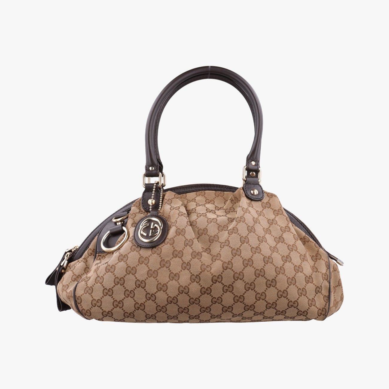 Gucci Sookie Diamante Beige Brown Canvas