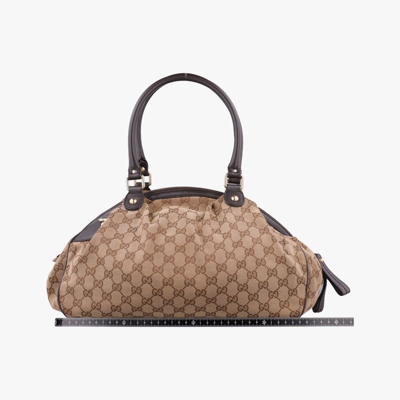 Gucci Sookie Diamante Beige Brown Canvas — view 2
