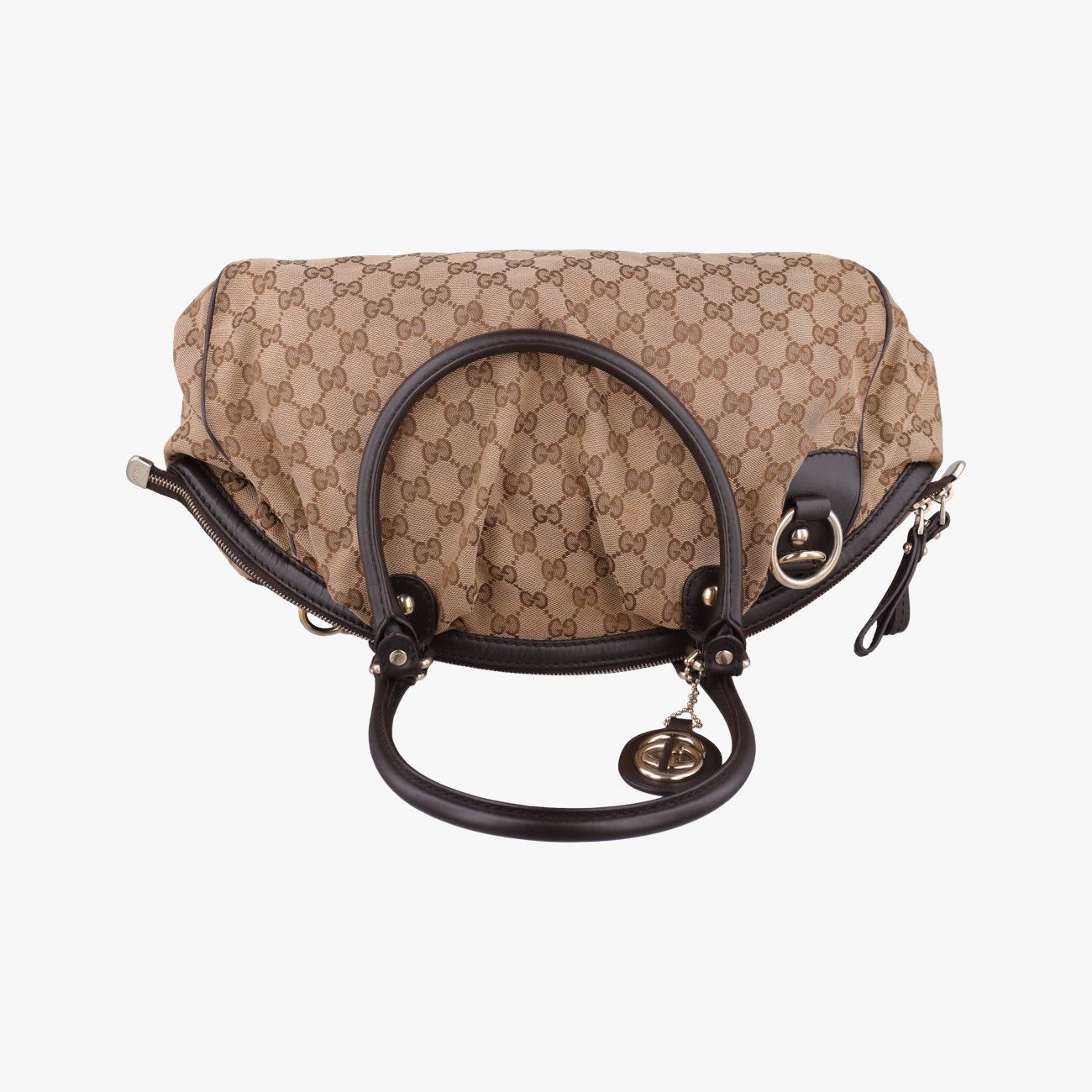 Gucci Sookie Diamante Beige Brown Canvas — view 8