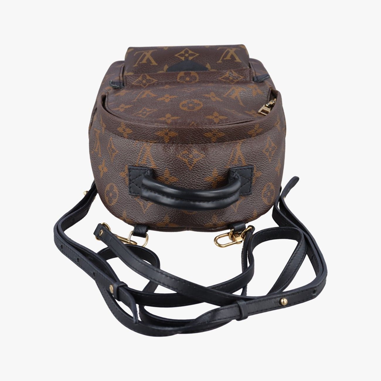 Louis Vuitton Palm Spring Backpack Mini Monogram Noir Canvas — view 8