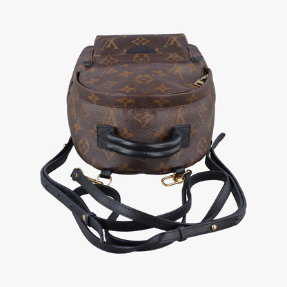 Louis Vuitton Palm Spring Backpack Mini Monogram Noir Canvas — view 8