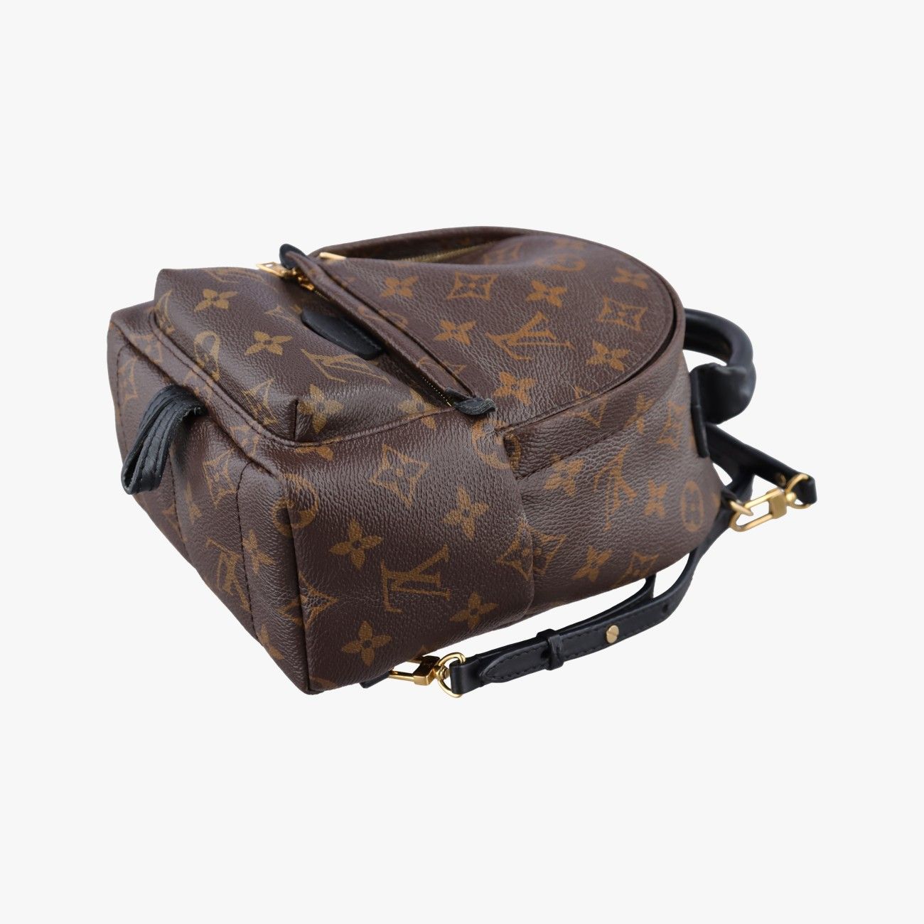 Louis Vuitton Palm Spring Backpack Mini Monogram Noir Canvas — view 4