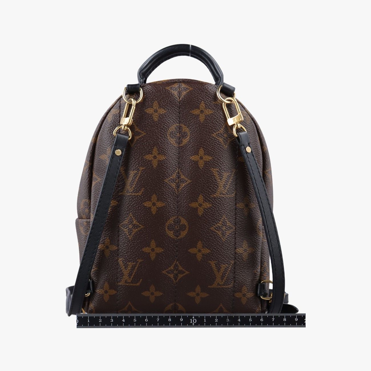 Louis Vuitton Palm Spring Backpack Mini Monogram Noir Canvas — view 2