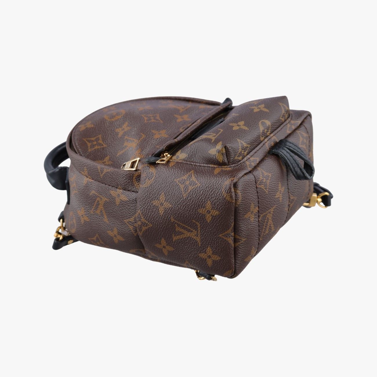 Louis Vuitton Palm Spring Backpack Mini Monogram Noir Canvas — view 5
