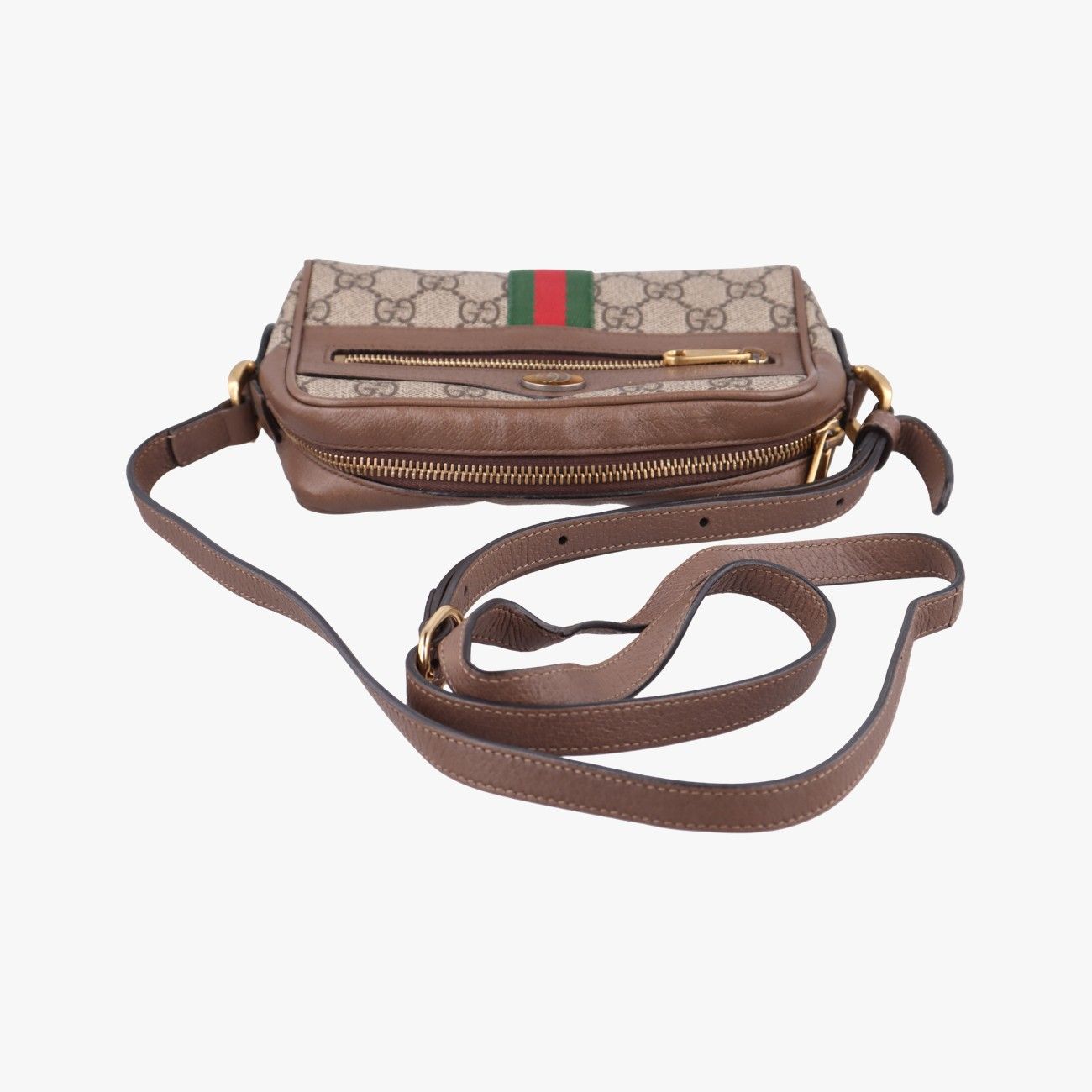 Gucci Ophidia Beige Brown Canvas Leather — view 8
