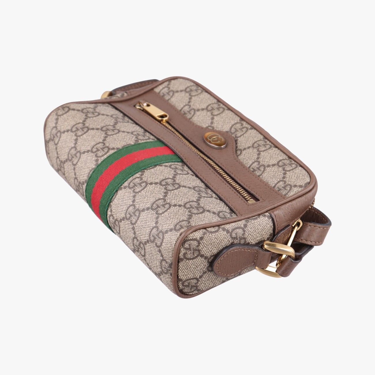 Gucci Ophidia Beige Brown Canvas Leather — view 4
