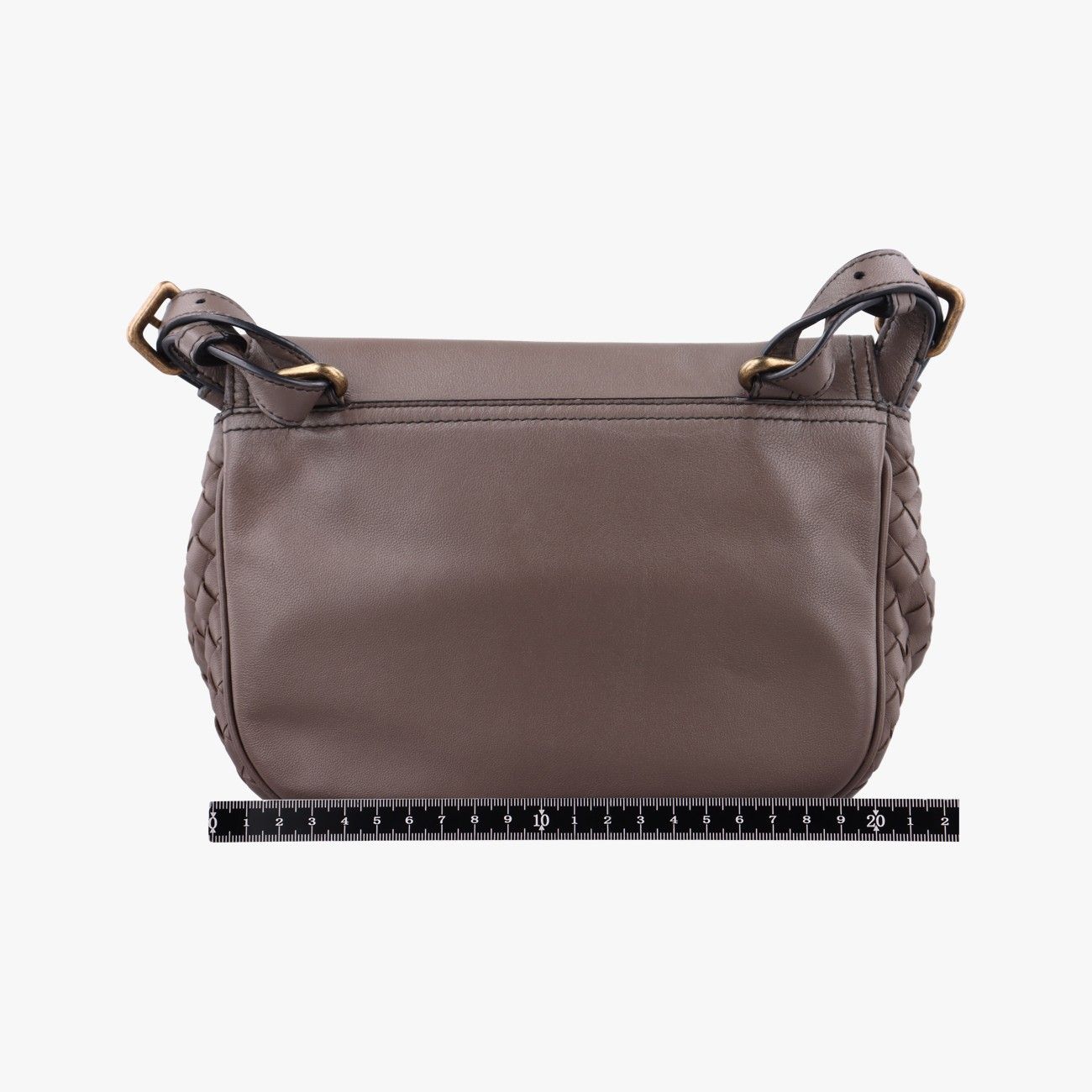 Bottega Veneta Luna Intrecciato Brown Lambskin — view 2