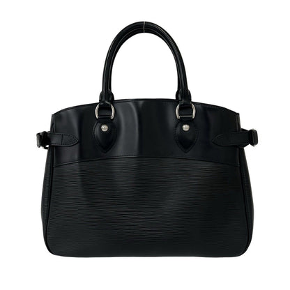 Louis Vuitton Passy PM Logo Epi Leather Tote Bag Black — view 3