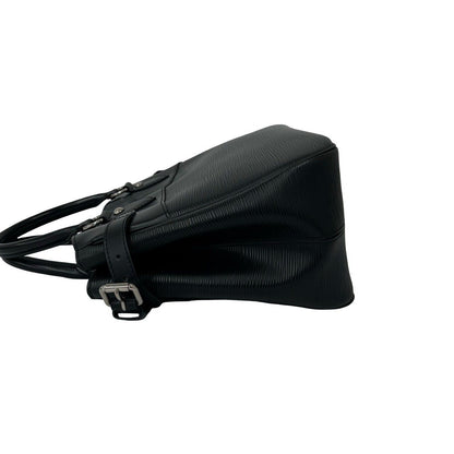 Louis Vuitton Passy PM Logo Epi Leather Tote Bag Black — view 5