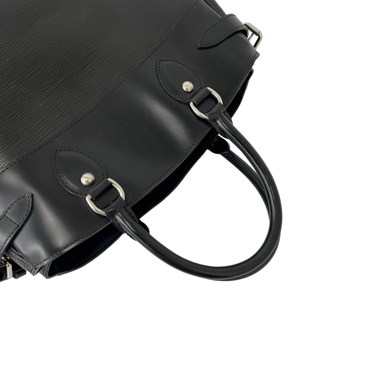 Louis Vuitton Passy PM Logo Epi Leather Tote Bag Black — view 4