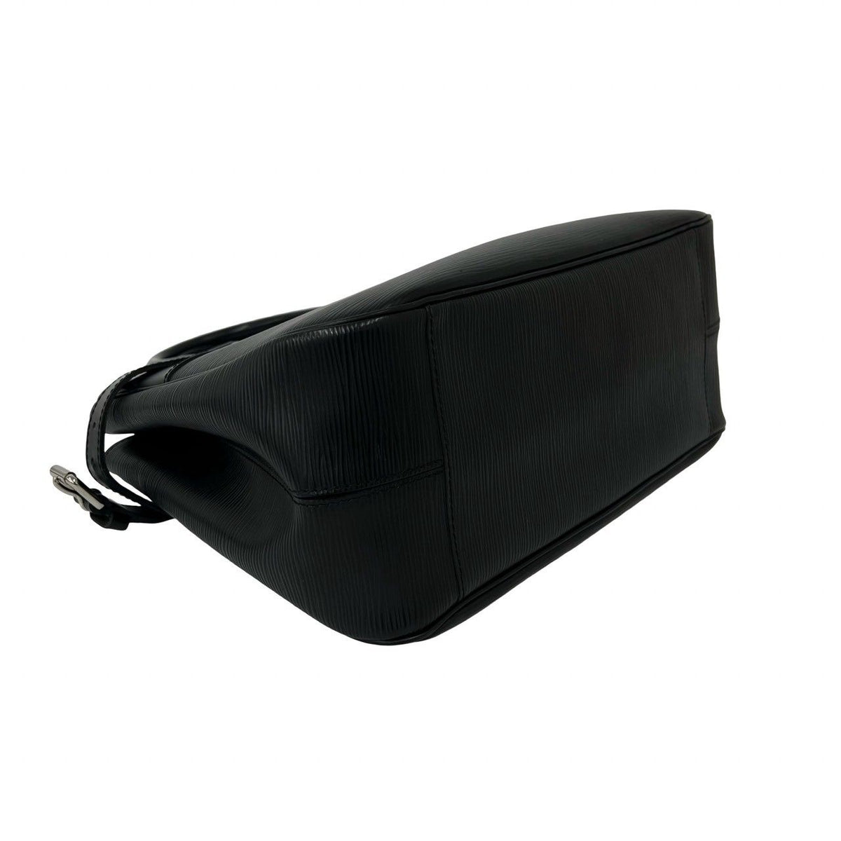 Louis Vuitton Passy PM Logo Epi Leather Tote Bag Black — view 7