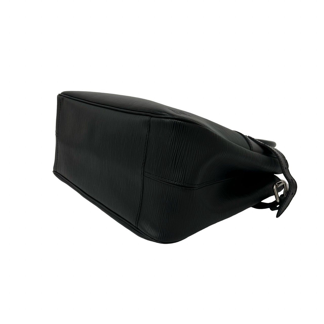Louis Vuitton Passy PM Logo Epi Leather Tote Bag Black — view 8