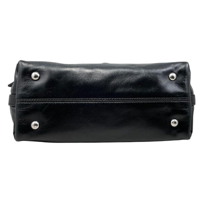 Louis Vuitton Shoulder Bag Carryall Vibe BB Lambskin Monogram Noir Black — view 5