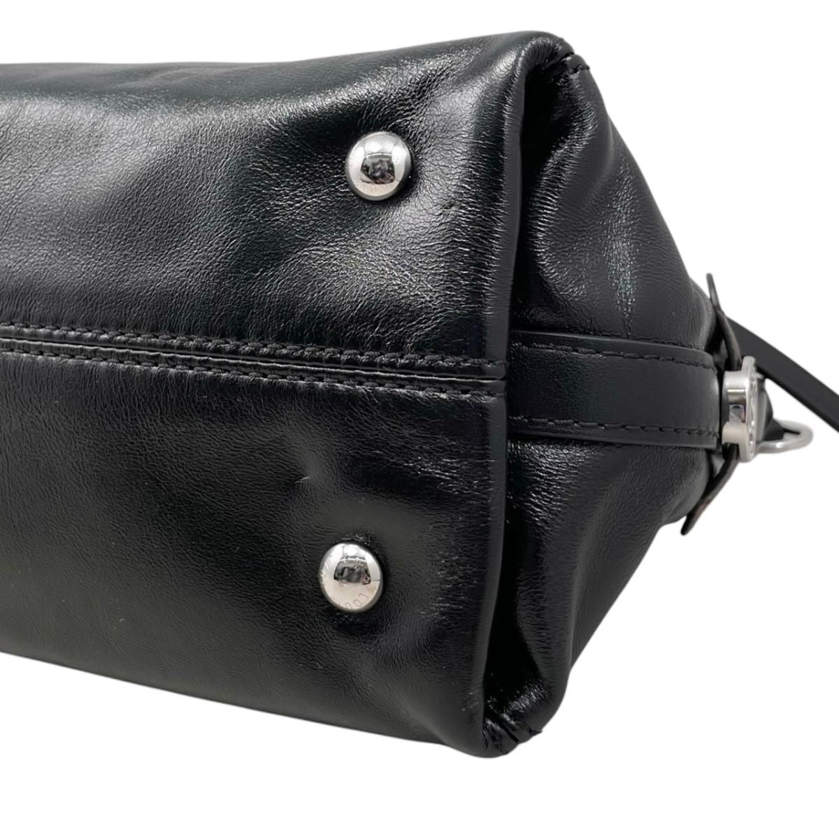 Louis Vuitton Shoulder Bag Carryall Vibe BB Lambskin Monogram Noir Black — view 7