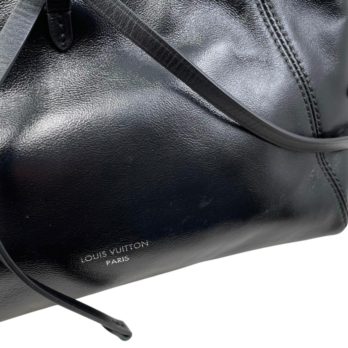 Louis Vuitton Shoulder Bag Carryall Vibe BB Lambskin Monogram Noir Black — view 8