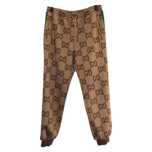 Gucci Sherry Line Jumbo GG Beige Brown Polyester Track Pant M
