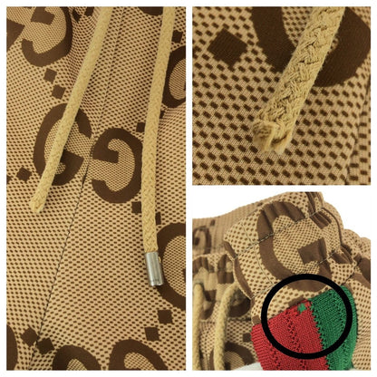 Gucci Sherry Line Jumbo GG Beige Brown Polyester Track Pant M — view 6
