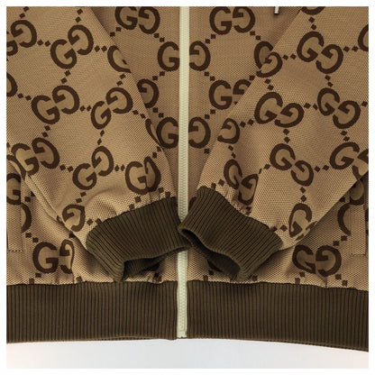 Gucci Sherry Line Jumbo GG Beige Brown Polyester Jacket Truck L — view 4