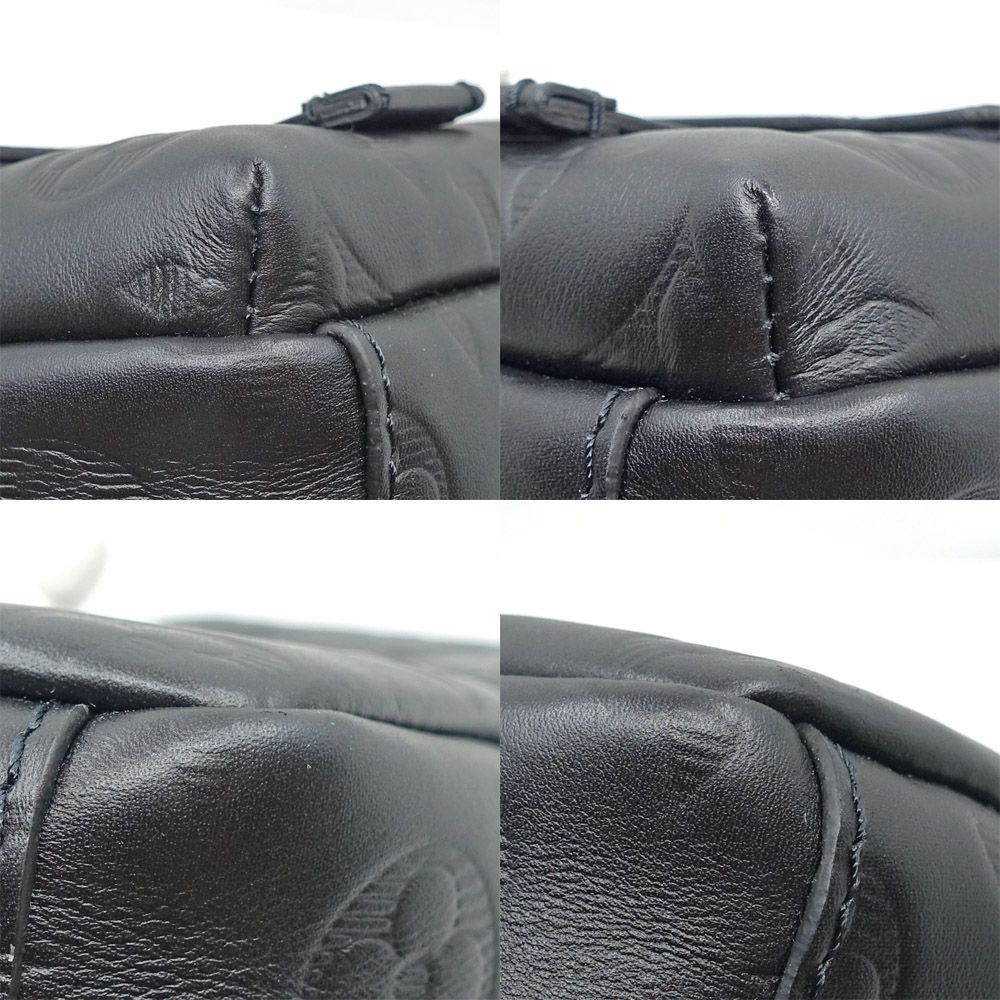 Louis Vuitton Double Phone Pouch NM Shoulder Bag Monogram Shadow Calf Leather — view 5