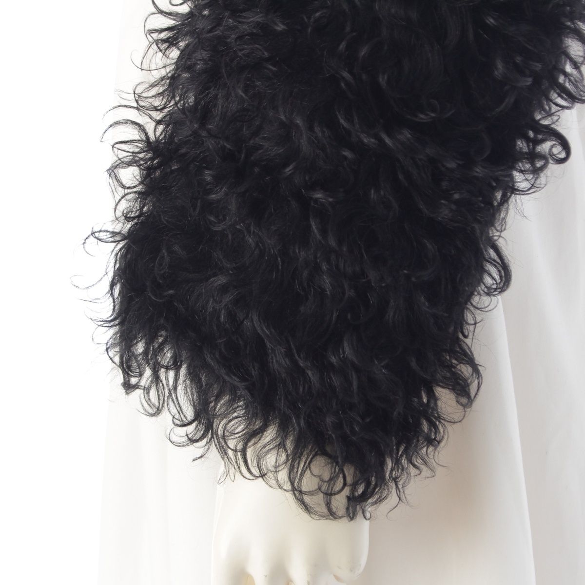 Gucci W Silk Lamb Fur Shaggy Cropped Jacket Frida Giannini Era Look 42 Circle — view 7