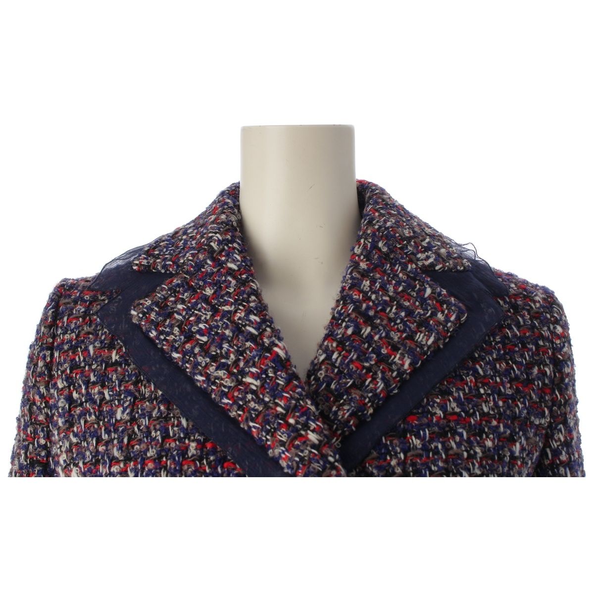 Dior Autumn Hiber Raf Simons Era Archive Tweed Sheer Contrast Double Breasted — view 5