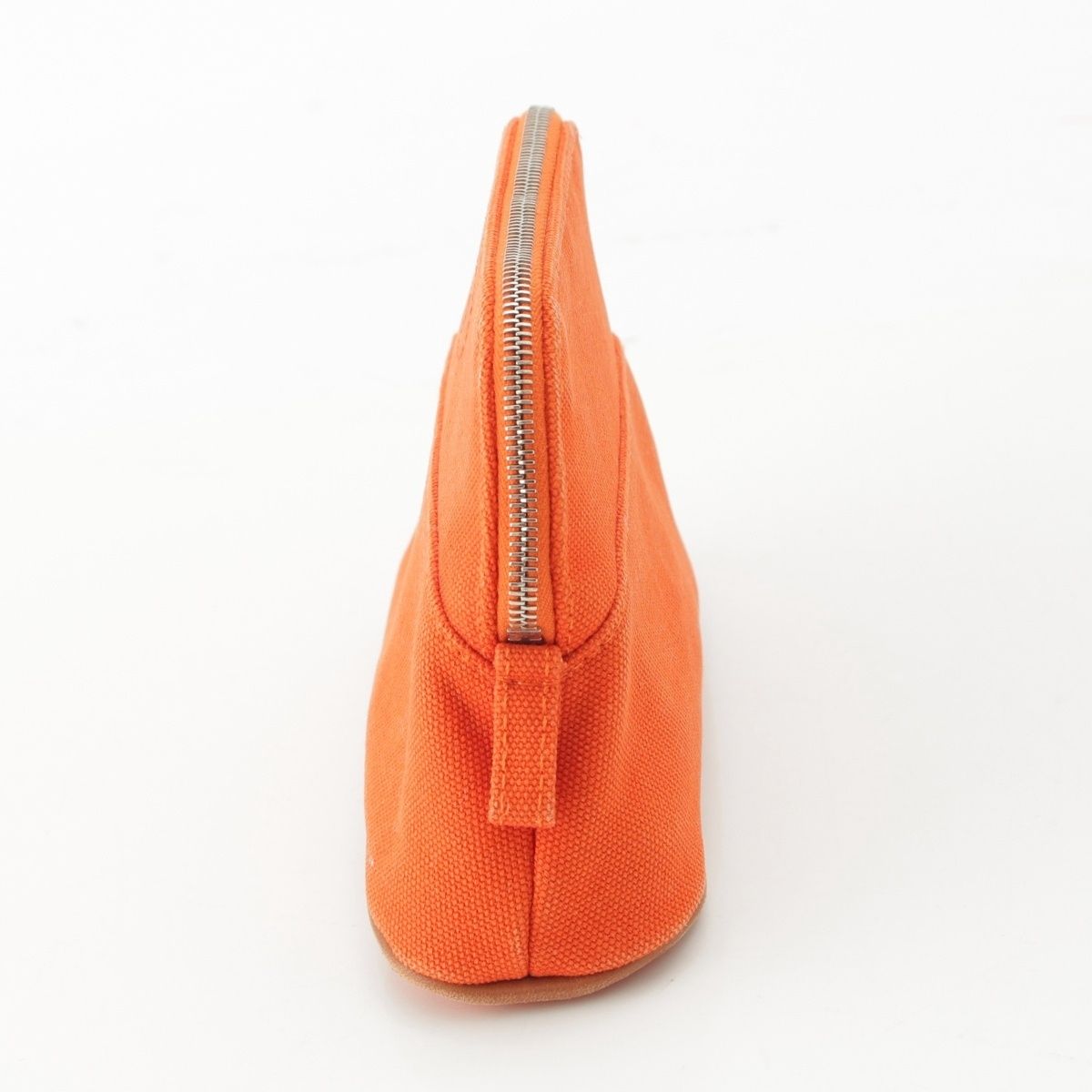 Hermes Bolide Mini Logo Embroidery Pouch Orange — view 3