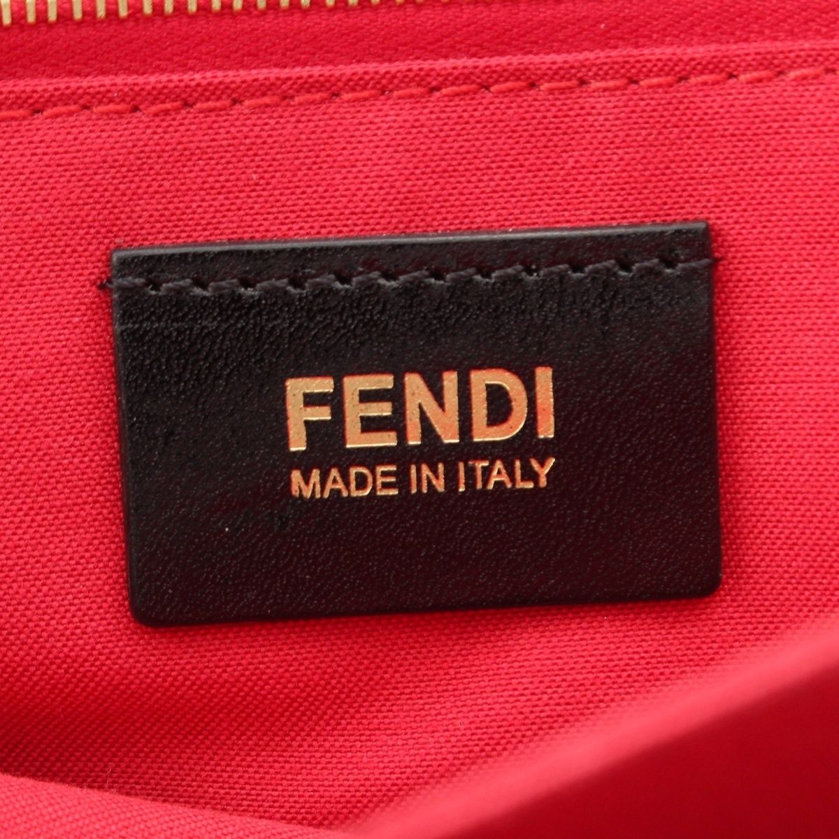 Fendi Zucchino FF Pattern Logo Handbag Black — view 7