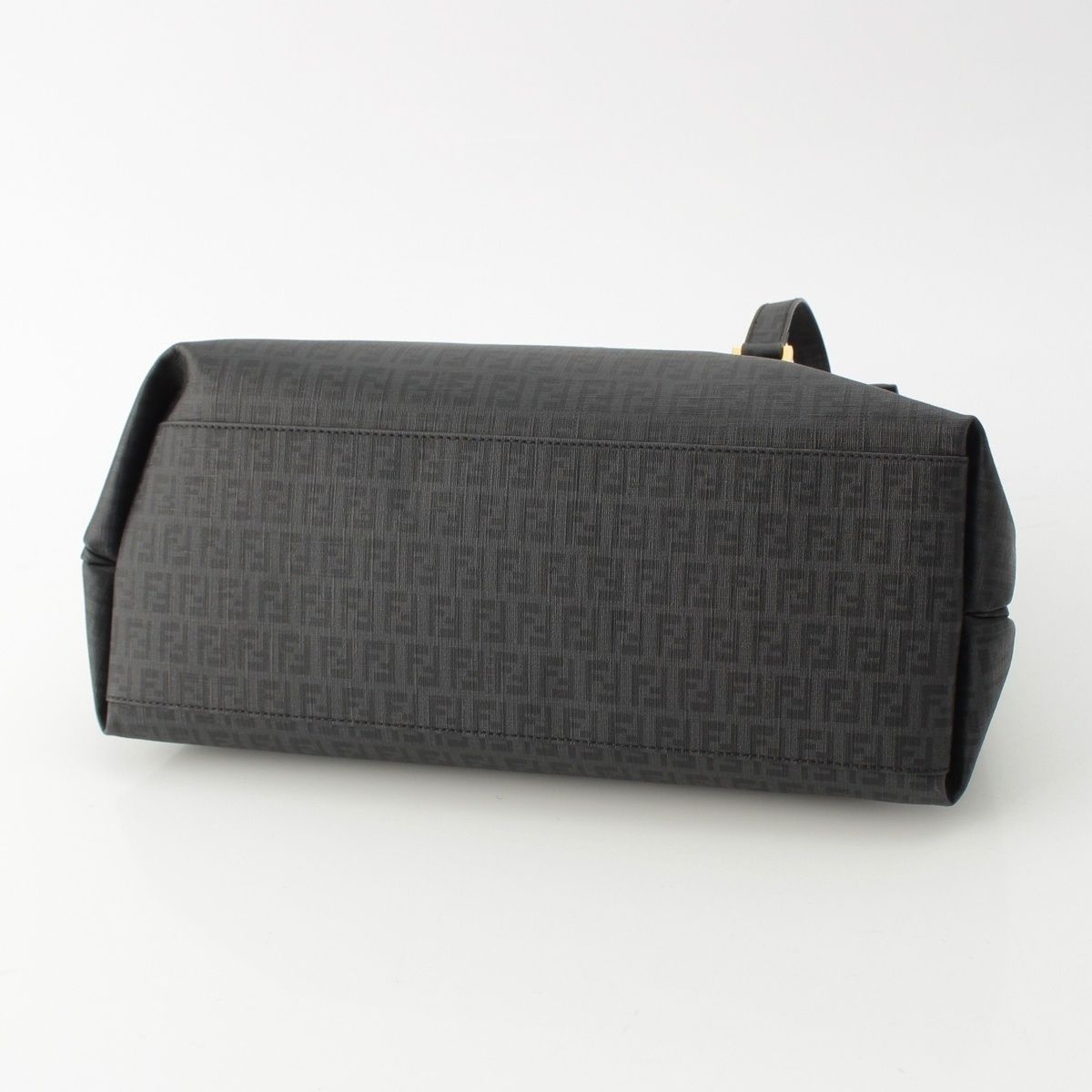 Fendi Zucchino FF Pattern Logo Handbag Black — view 5