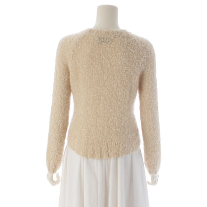 Prada Mohair Cashmere Boucle Knit Sweater Top Long Sleeve Ivory 36 — view 4