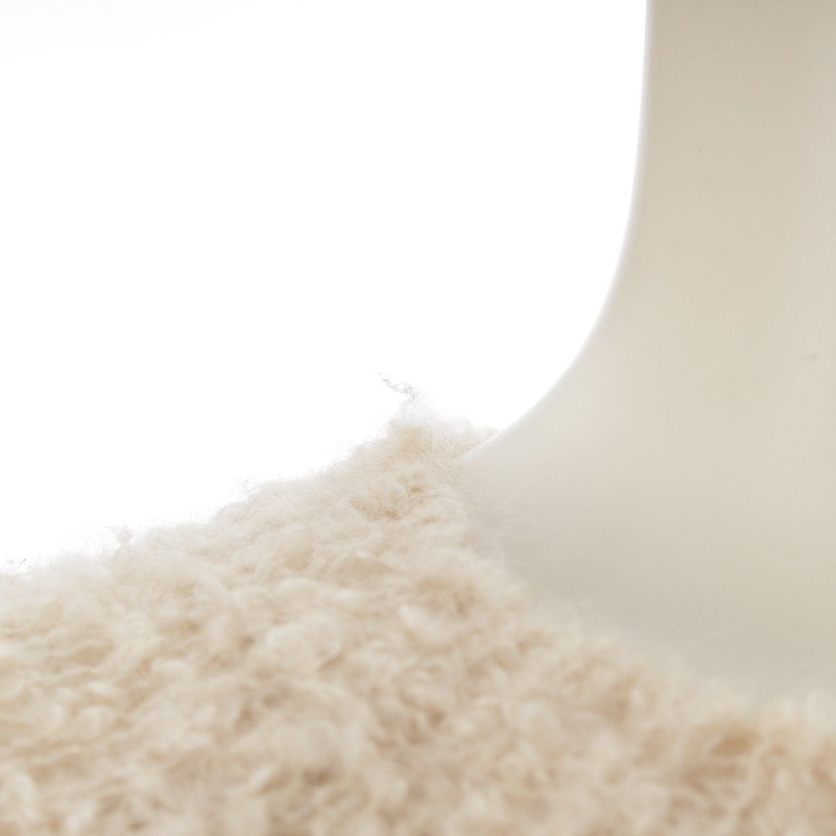 Prada Mohair Cashmere Boucle Knit Sweater Top Long Sleeve Ivory 36 — view 7