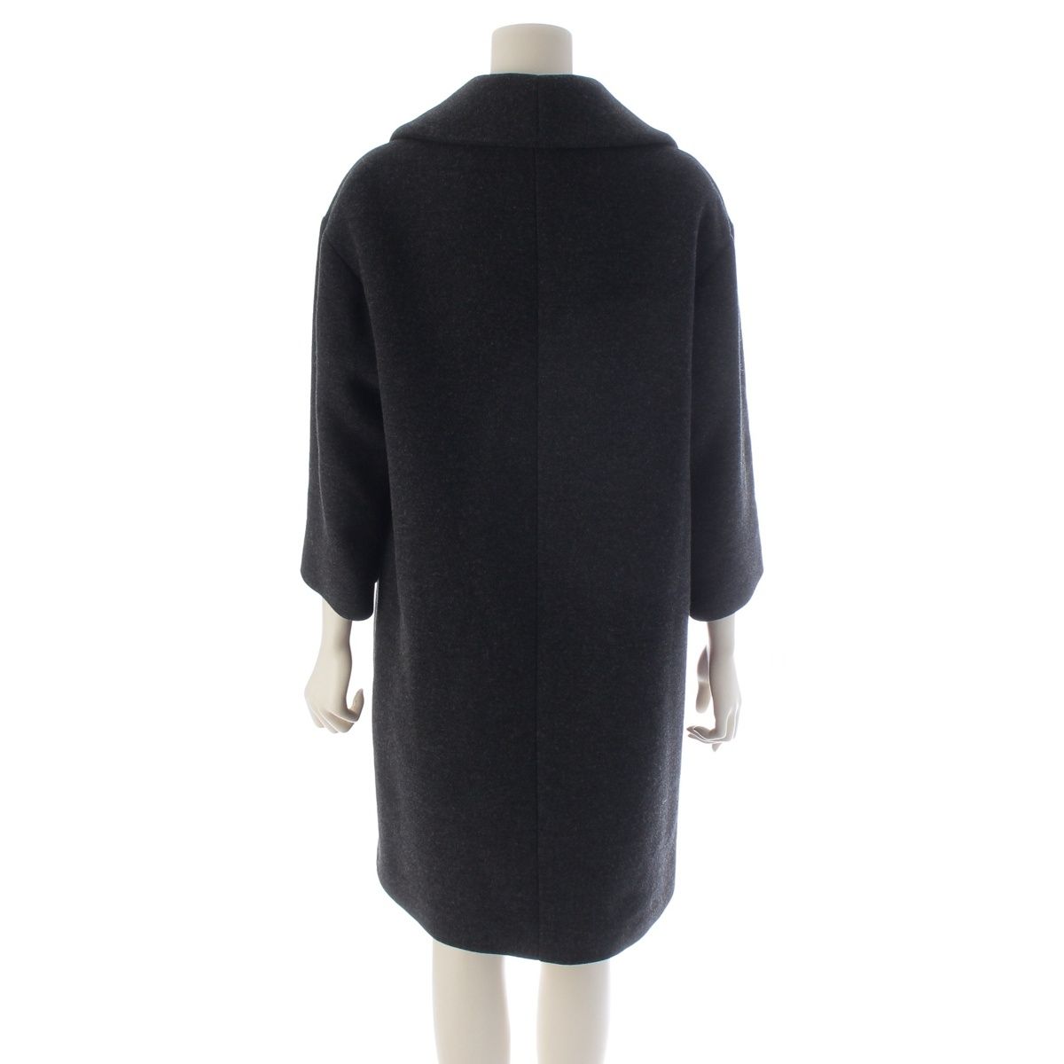 Miu Miu Wool Color Coat Gray 36 — view 4
