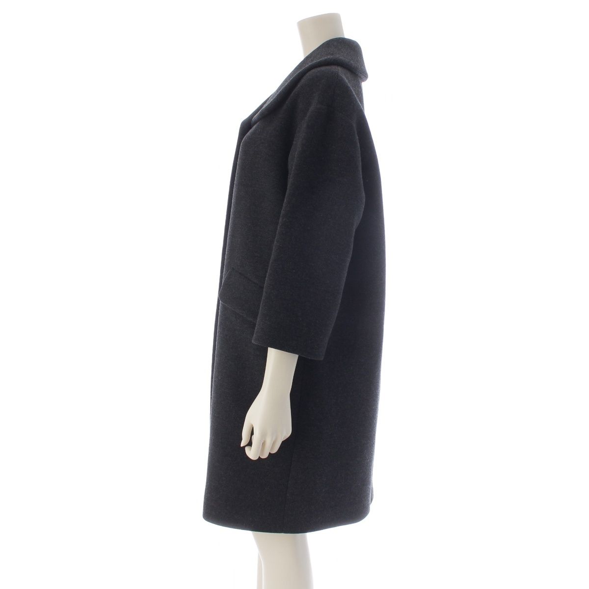 Miu Miu Wool Color Coat Gray 36 — view 3