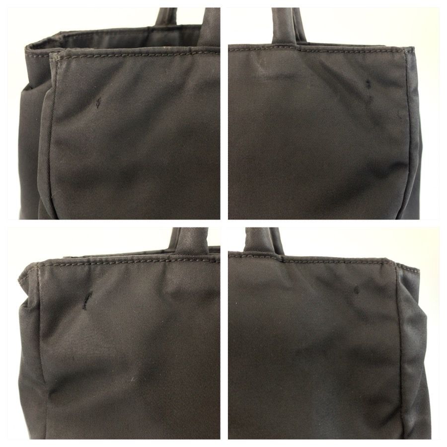 Prada Tessuto Black Silver Nylon Tote Bag — view 5