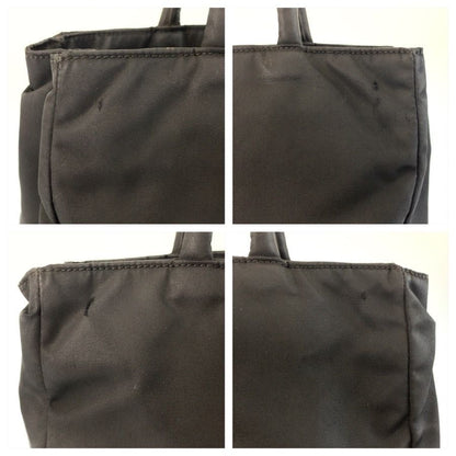 Prada Tessuto Black Silver Nylon Tote Bag — view 5
