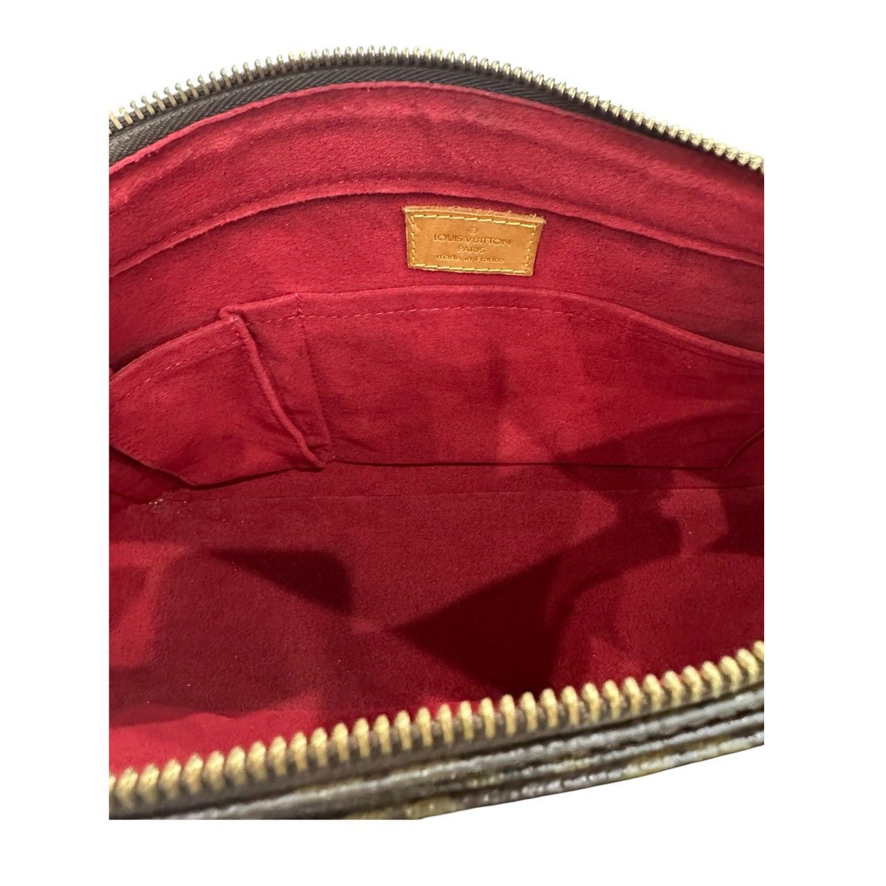 Louis Vuitton Monogram Viva Cite GM Brown Leather Suede Shoulder Bag — view 6