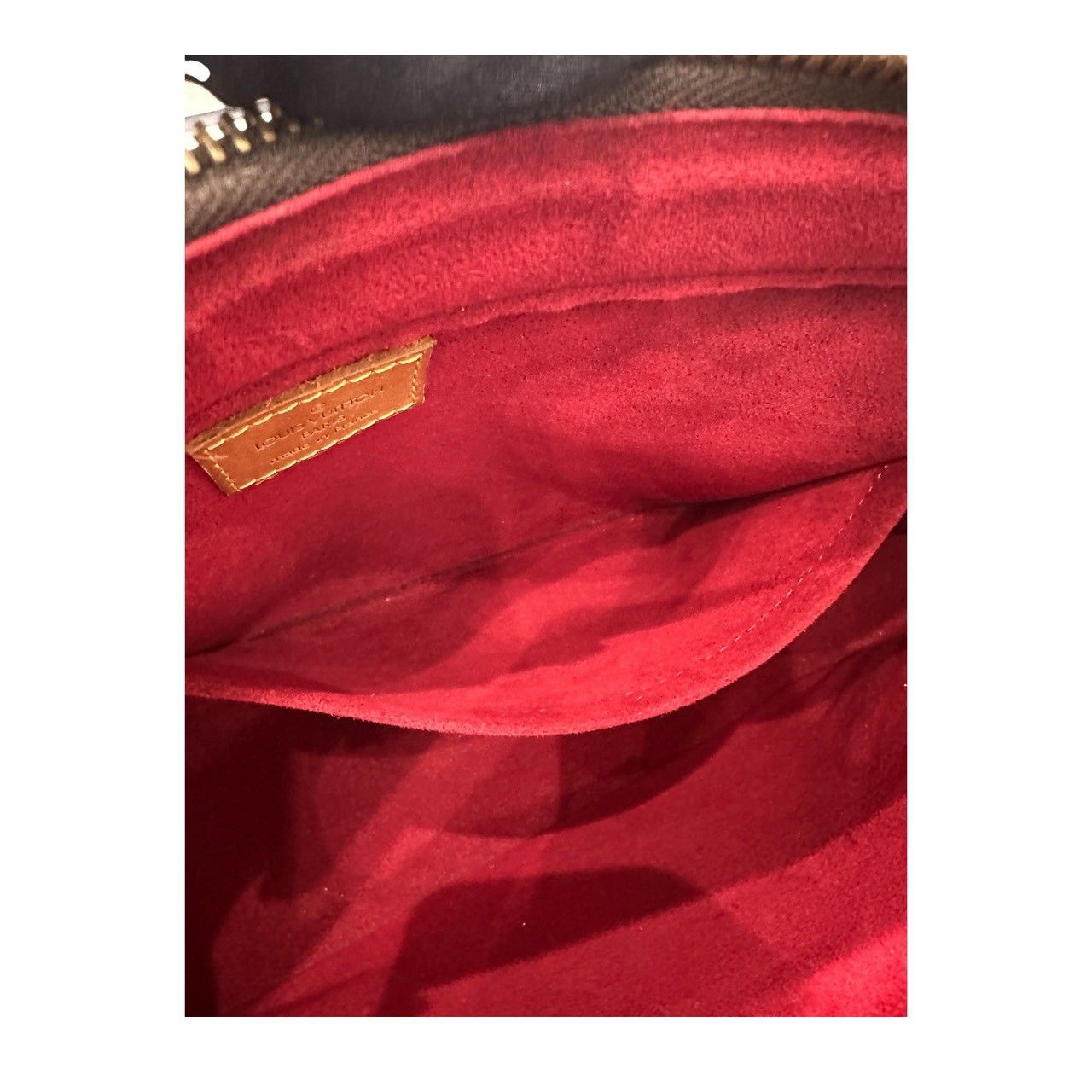 Louis Vuitton Monogram Viva Cite GM Brown Leather Suede Shoulder Bag — view 7