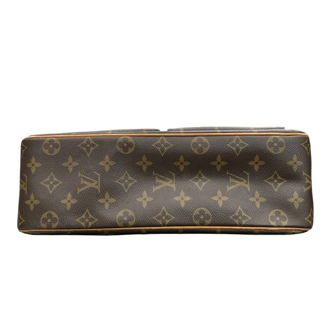 Louis Vuitton Monogram Viva Cite GM Brown Leather Suede Shoulder Bag — view 3
