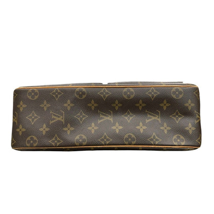 Louis Vuitton Monogram Viva Cite GM Brown Leather Suede Shoulder Bag — view 3