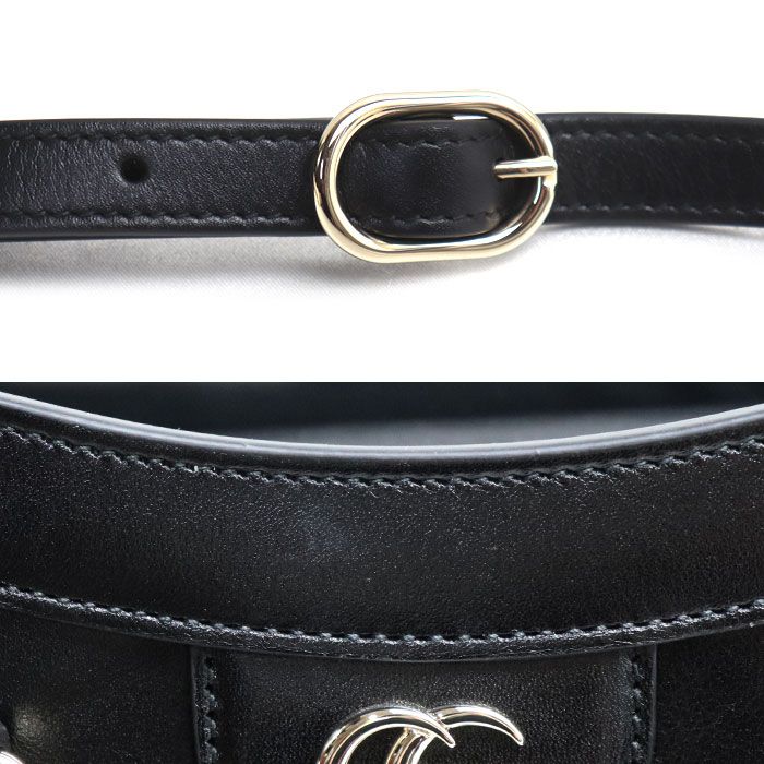 Gucci Diana Medium Bamboo Tote Bag Black — view 5
