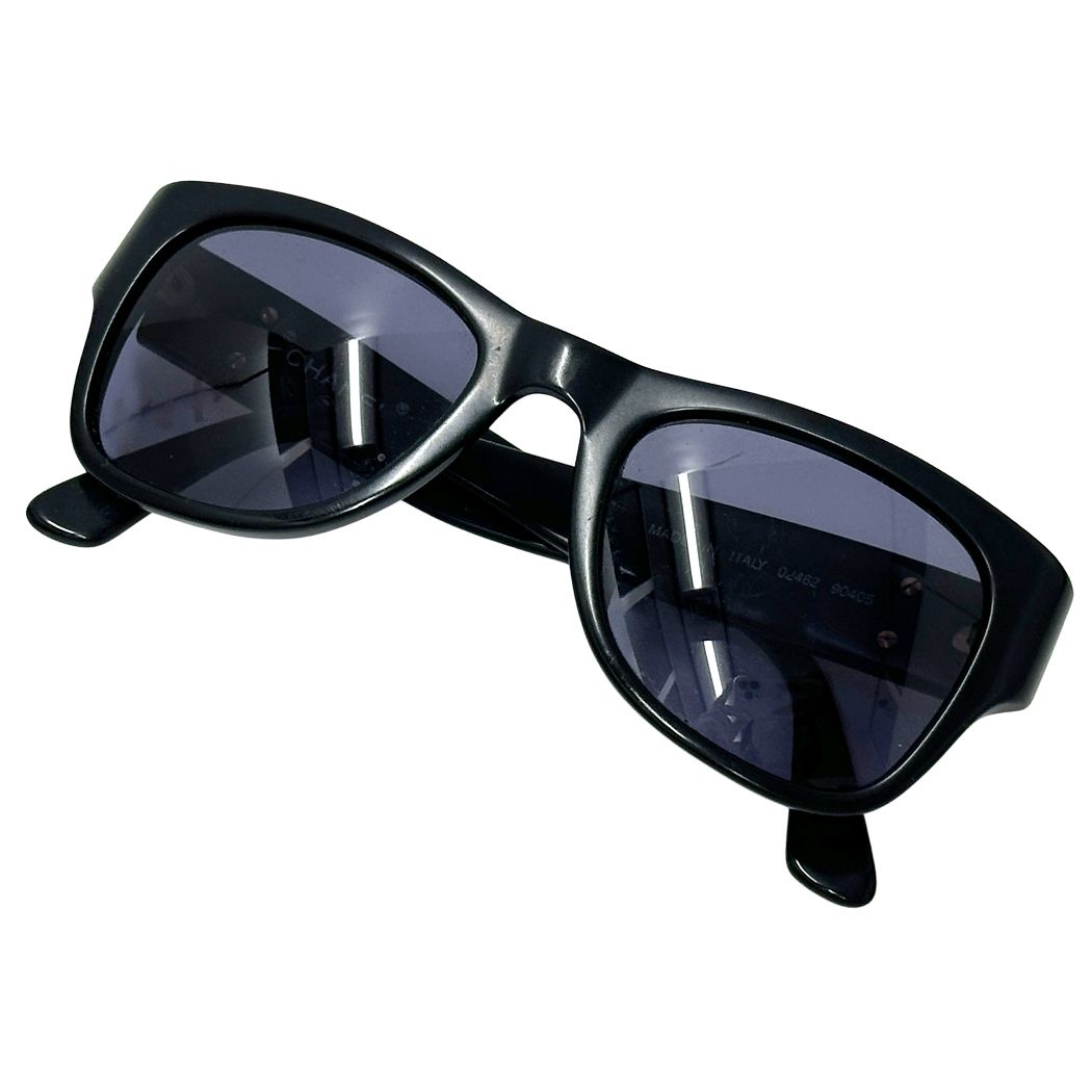 Chanel Sunglasses CC Logo Black Eyewear — view 5