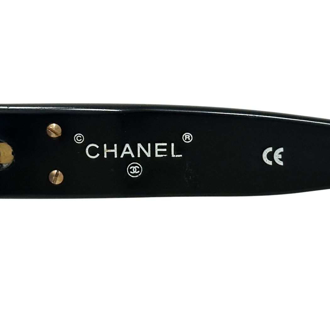 Chanel Sunglasses CC Logo Black Eyewear — view 6