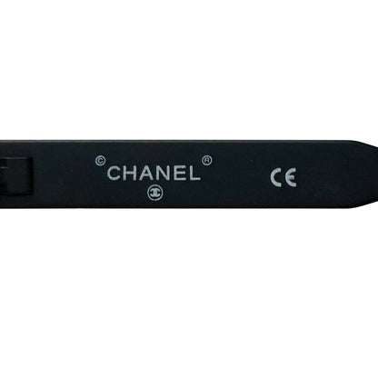 Chanel Sunglasses CC Logo Black Oval Eyewear — view 7