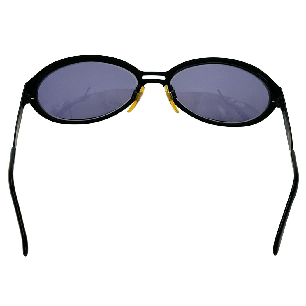 Chanel Sunglasses CC Logo Black Oval Eyewear — view 4