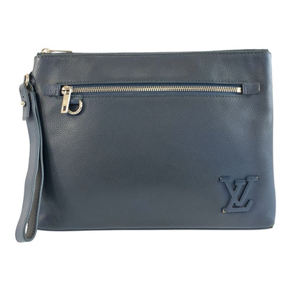 Louis Vuitton LV Aerogram Pochette iPad Blue Silver