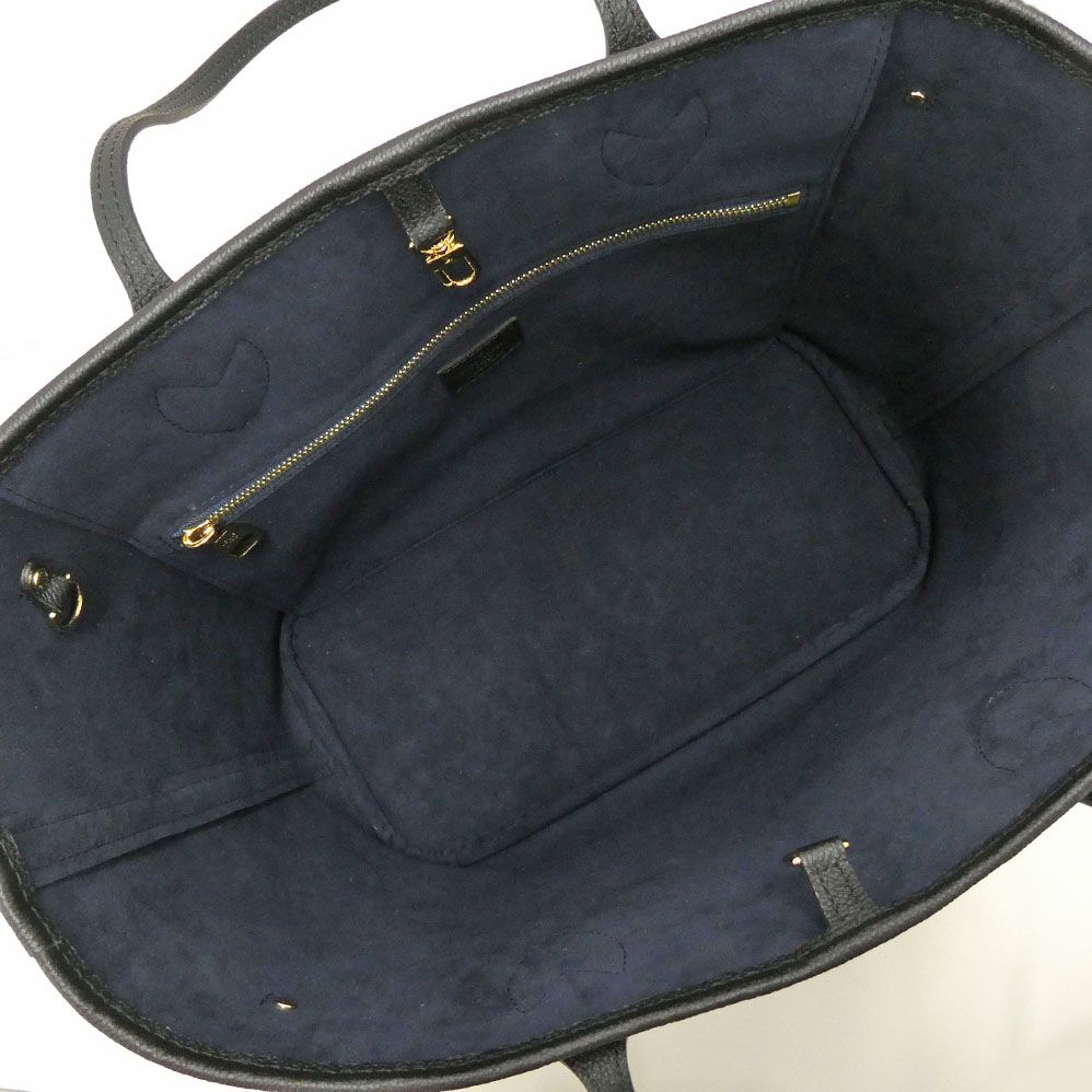 Louis Vuitton Neverfull MM Monogram Empreinte Noir Shoulder Bag Tote — view 5