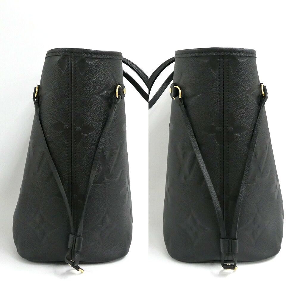 Louis Vuitton Neverfull MM Monogram Empreinte Noir Shoulder Bag Tote — view 3