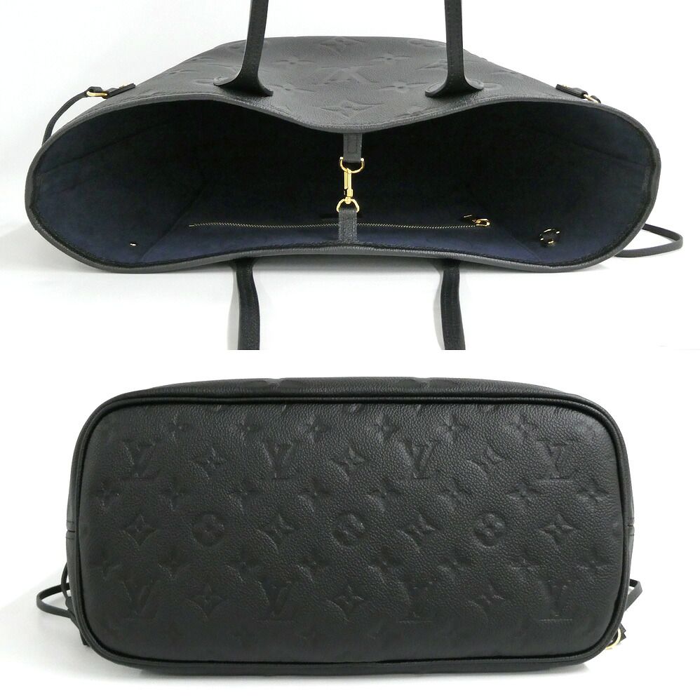 Louis Vuitton Neverfull MM Monogram Empreinte Noir Shoulder Bag Tote — view 4